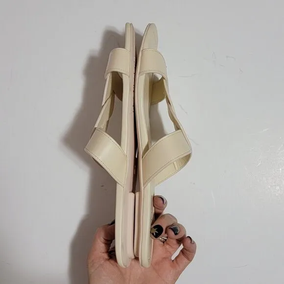 NEW Stuart Weitzman Ibiza Slide Sandals Womens 9.5 Chic Summer Causal Designer