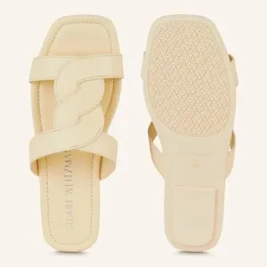 NEW Stuart Weitzman Ibiza Slide Sandals Womens 9.5 Chic Summer Causal Designer