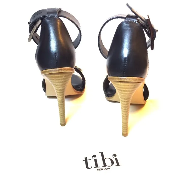 New TIBI Liv Ankle Strap Jewel High Heel Sandal 37.5/7