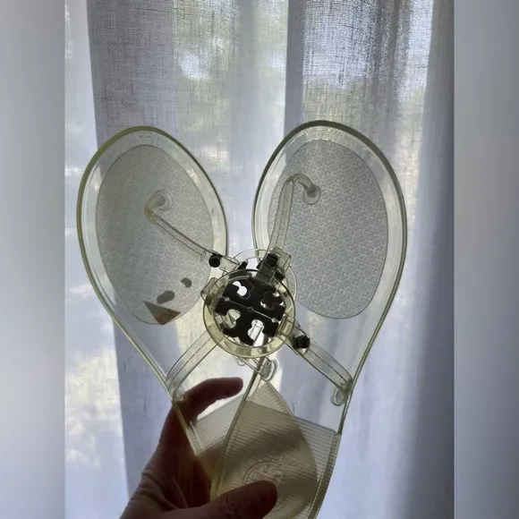 New Tory Burch Mini Miller Jelly Thong Sandals Size 7