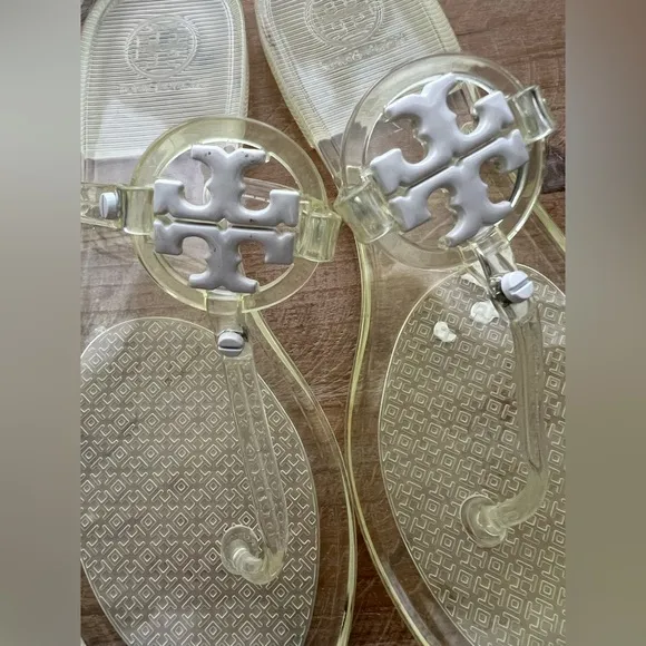 New Tory Burch Mini Miller Jelly Thong Sandals Size 7