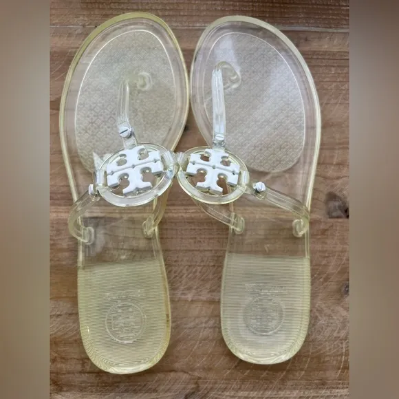 New Tory Burch Mini Miller Jelly Thong Sandals Size 7
