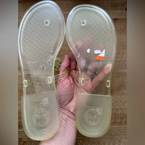 New Tory Burch Mini Miller Jelly Thong Sandals Size 7