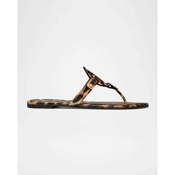 NEW TORY BURCH women miller sandal in leopard
