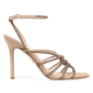 New! Veronica Beard Aneesha Crystal-Embellished Suede Sandals