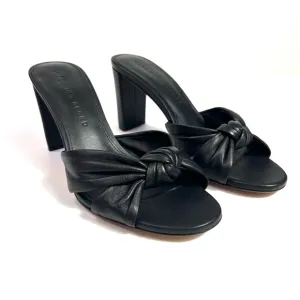 New Veronica Beard Ganita Knot Front Heeled Sandal Black Size 6