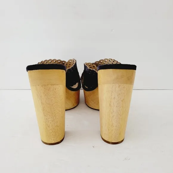 New Veronica Beard Gaynor Platform Sandals In Eclipse Navy , Size 9,5