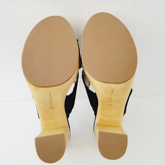 New Veronica Beard Gaynor Platform Sandals In Eclipse Navy , Size 9,5
