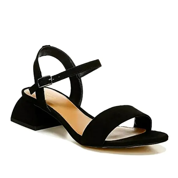 New w/Box Circus By Sam Edelman Irina Faux Suede Architectual Block Heel Sandals
