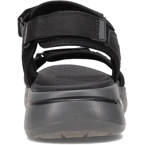 New With Box Skechers Men’s Go Walk Arch Fit Sandals Black Charcoal Men Size 10