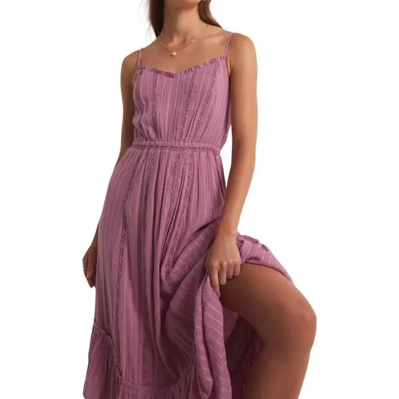 NEW Z SUPPLY rose maxi dress in dusty orchid
