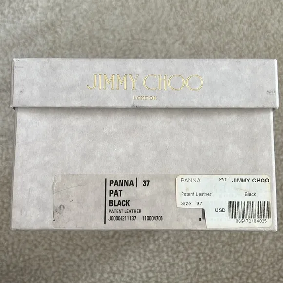 NIB JIMMY CHOO Patent Prima Cork Wedge Sandals