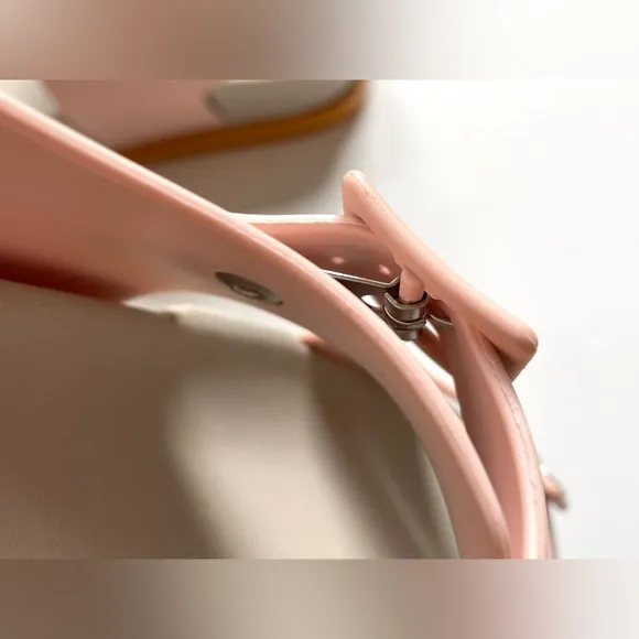 NIB Melissa Wide Platform Sandals in Pink / Beige / Caramelo 9