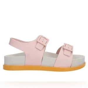 NIB Melissa Wide Platform Sandals in Pink / Beige / Caramelo 9