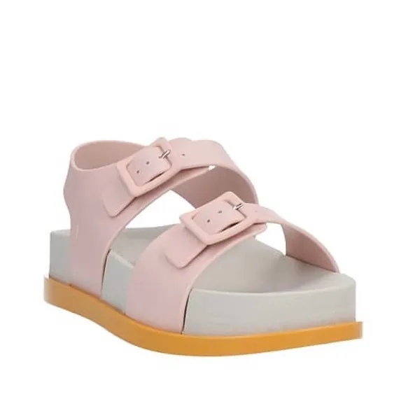 NIB Melissa Wide Platform Sandals in Pink / Beige / Caramelo 9