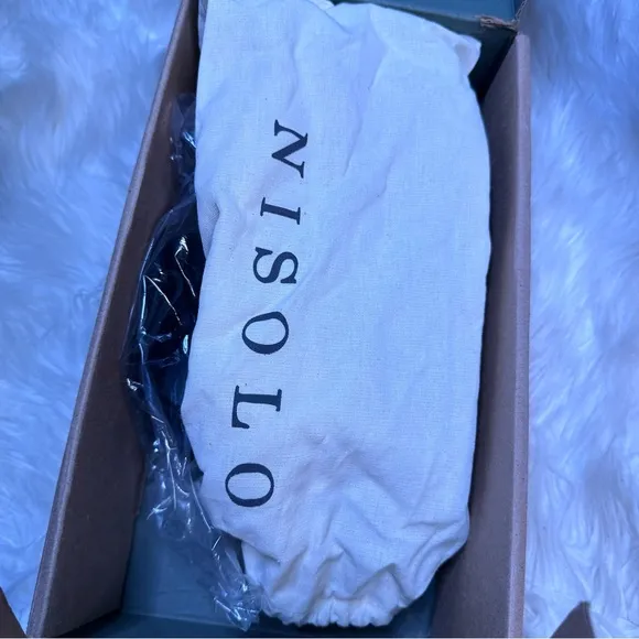 NIB Nisolo x Anthropologie go to flatform sandals in all black