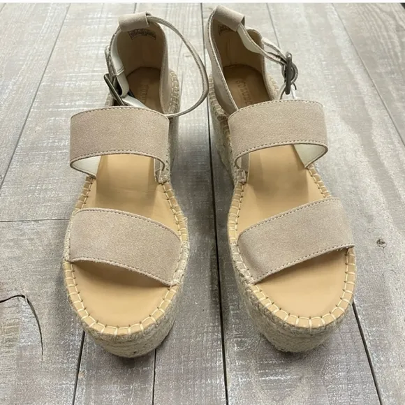 NIB Soludos Palma Platform Sandal in Blush Tan Size 9