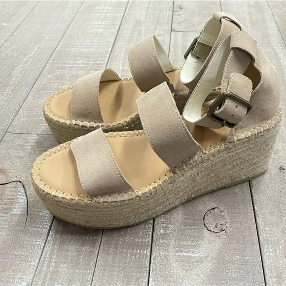 NIB Soludos Palma Platform Sandal in Blush Tan Size 9