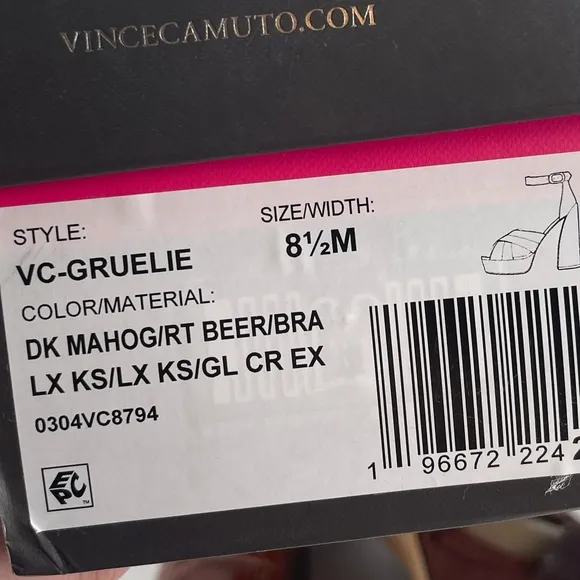 NIB | Vince Camuto | Gruelie Sandals in Brown Size 8.5