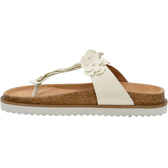 NIB!Corkys-White “Bless her heart” Sandals-Size Women 8