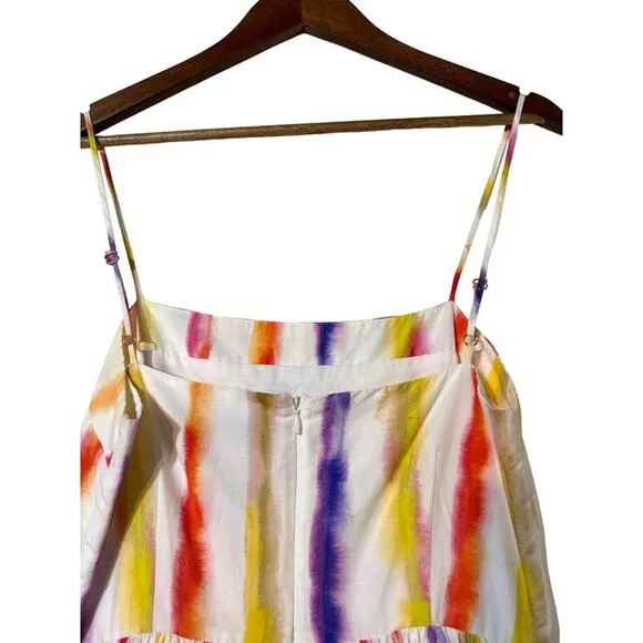 Nicholas Kerala Fully Lined Multi-Color Stripes Maxi Dress 0