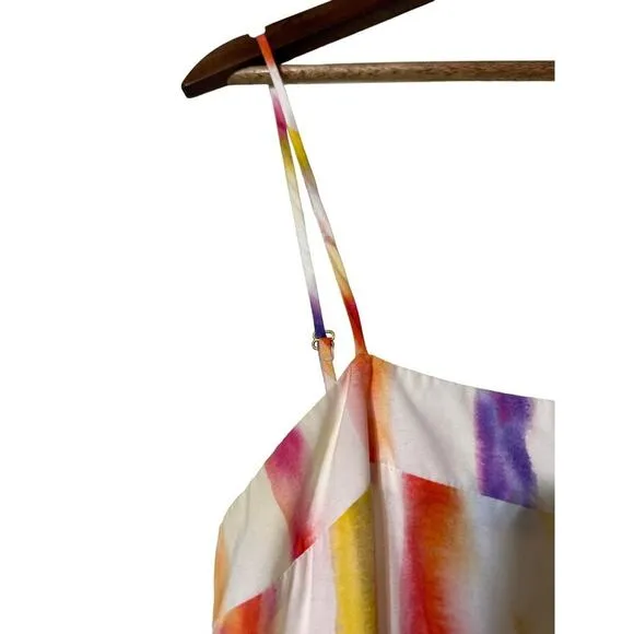 Nicholas Kerala Fully Lined Multi-Color Stripes Maxi Dress 0