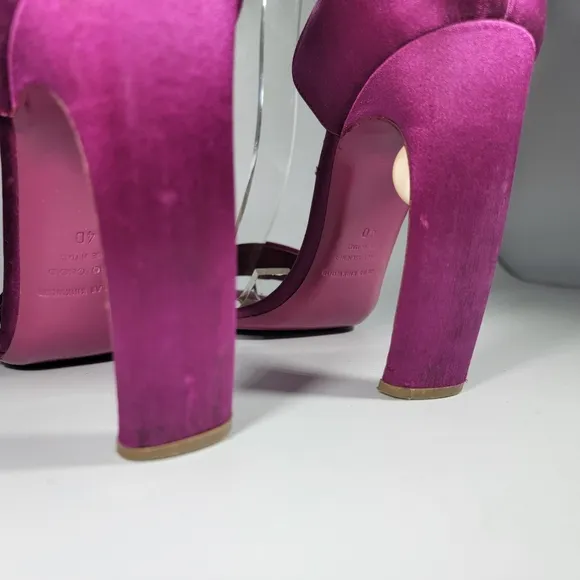 NICHOLAS KIRKWOOD Maeva Satin Sandals Pearl Heels Italy Resort Collection Sz 40