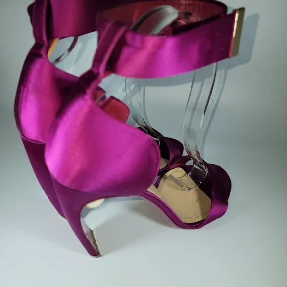 NICHOLAS KIRKWOOD Maeva Satin Sandals Pearl Heels Italy Resort Collection Sz 40