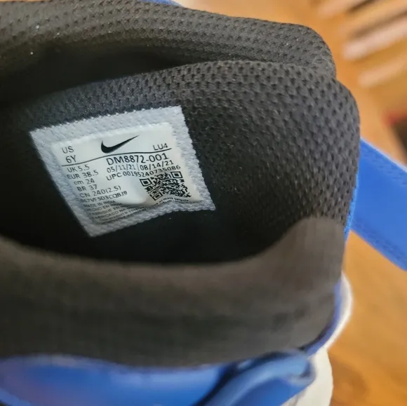 Nike Blue Black White Court Borough Mid High-Top Shoes Kicks Sneakers