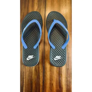Nike Flip Flops Sandals Comfort Slides  Blue Black Mens Size Large M -13