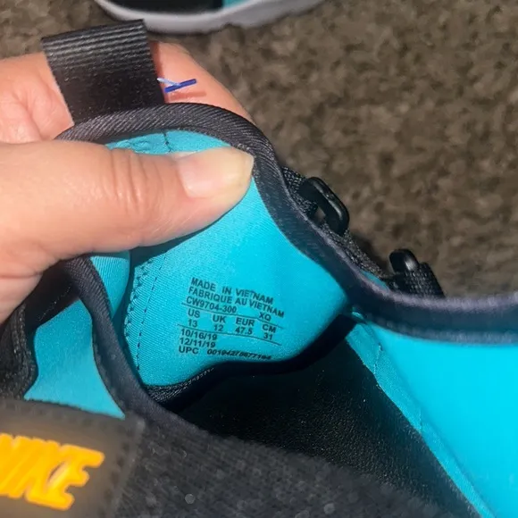 Nike Kids Sandals - Blue and Black