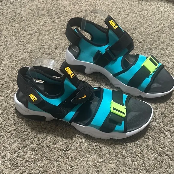 Nike Kids Sandals - Blue and Black