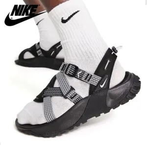 Nike Men's Dad Oneanta Sandals, Black/Pure Platinum/Wolf Grey