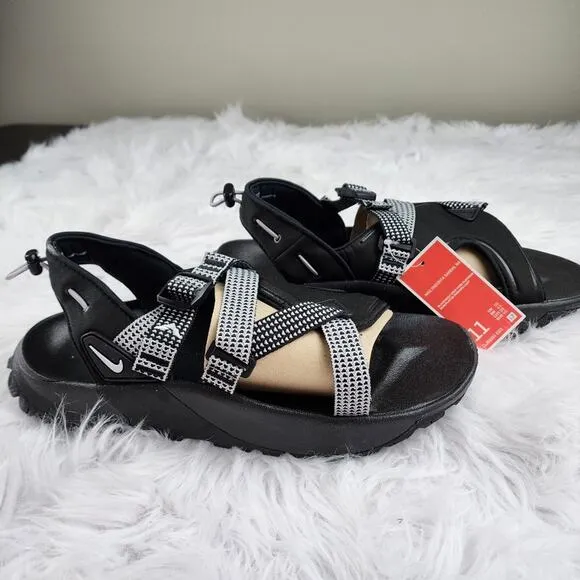 Nike Oneonta Men's Size 11 Sandals Black/Pure Platinum/Wolf Grey NWT