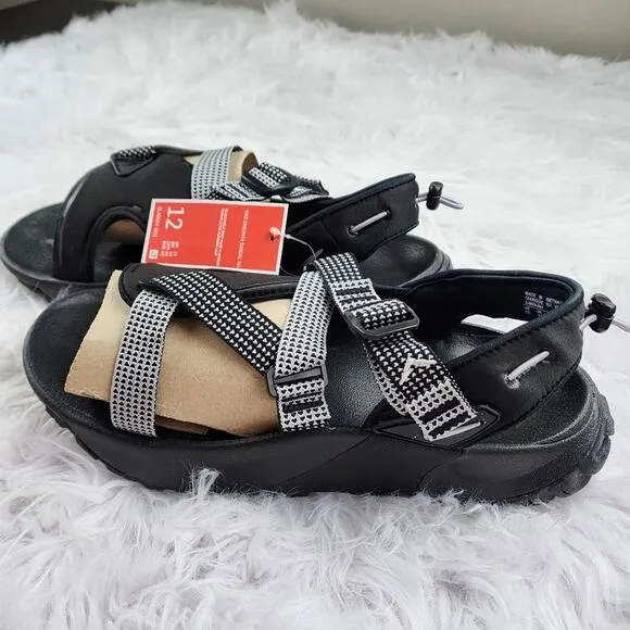 Nike Oneonta Men's Size 12 Sandals Black/Pure Platinum/Wolf Grey NWT