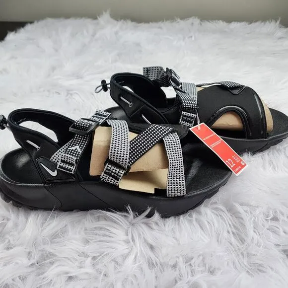 Nike Oneonta Men's Size 12 Sandals Black/Pure Platinum/Wolf Grey NWT