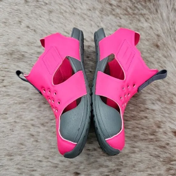 NIKE Sunray Protect 2 Girls Water Ready Sandal in Pink &amp; Grey NEW