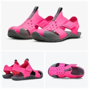 NIKE Sunray Protect 2 Girls Water Ready Sandal in Pink &amp; Grey NEW