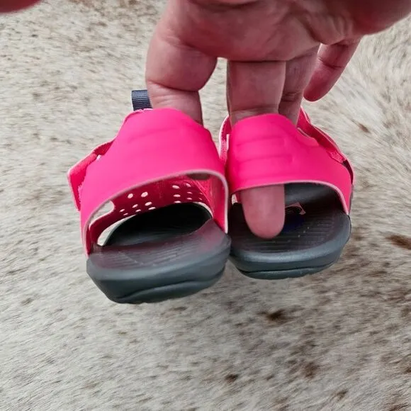 NIKE Sunray Protect 2 Girls Water Ready Sandal in Pink &amp; Grey NEW