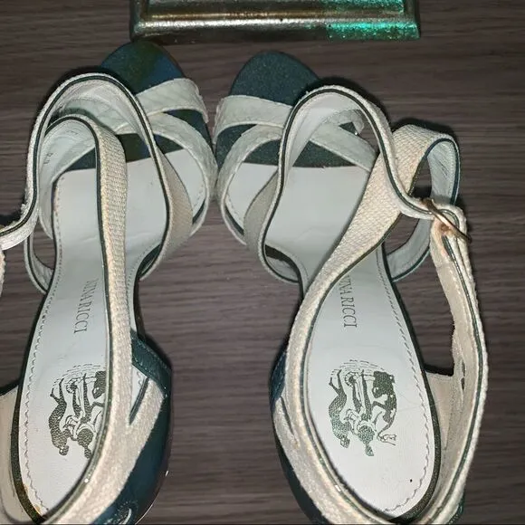 Nina Ricci Python heels sandals