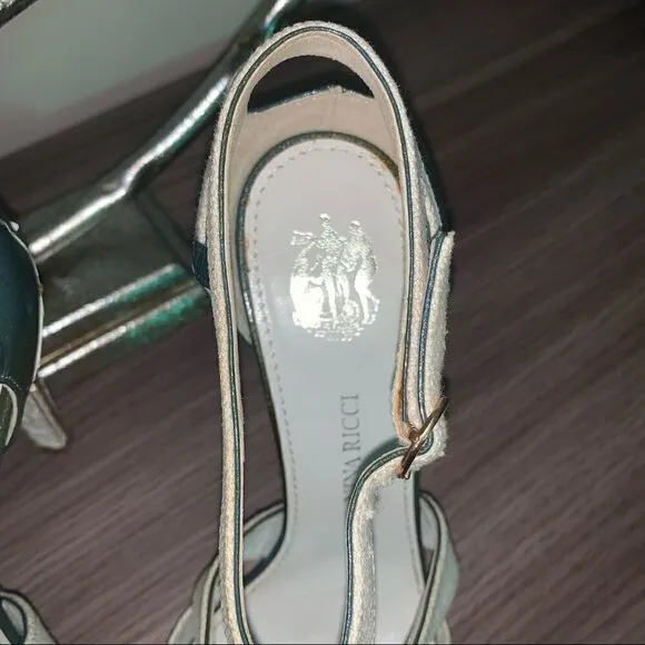 Nina Ricci Python heels sandals