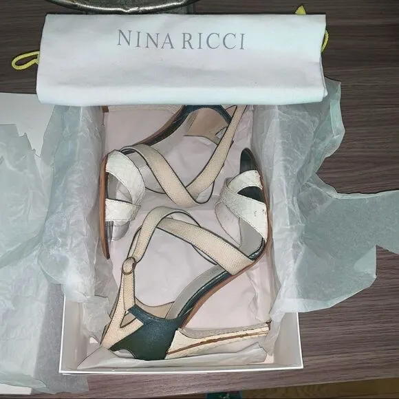 Nina Ricci Python heels sandals