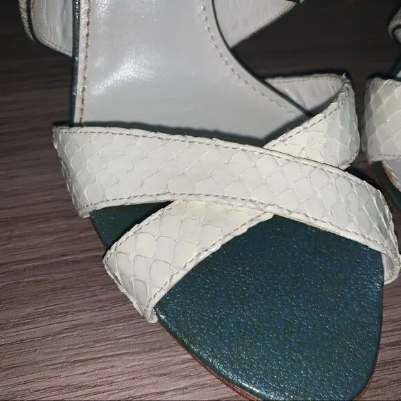 Nina Ricci Python heels sandals