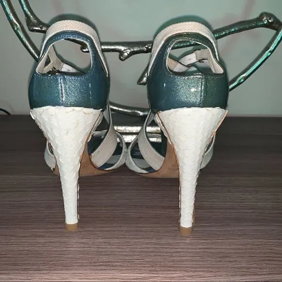 Nina Ricci Python heels sandals