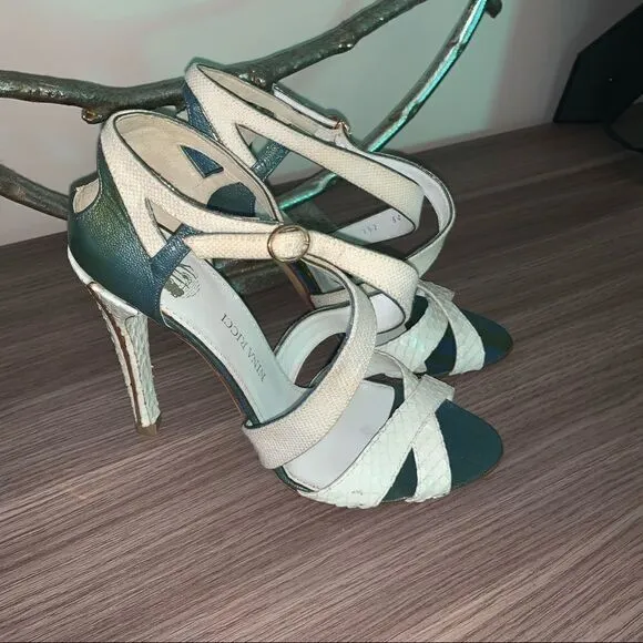 Nina Ricci Python heels sandals
