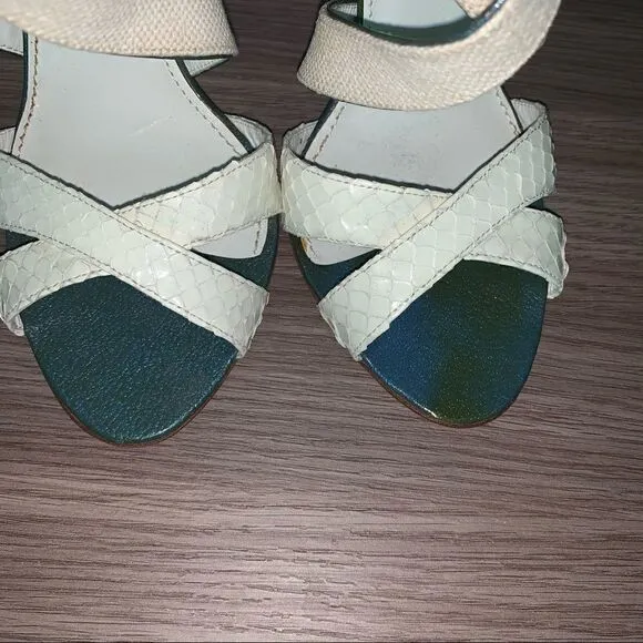 Nina Ricci Python heels sandals
