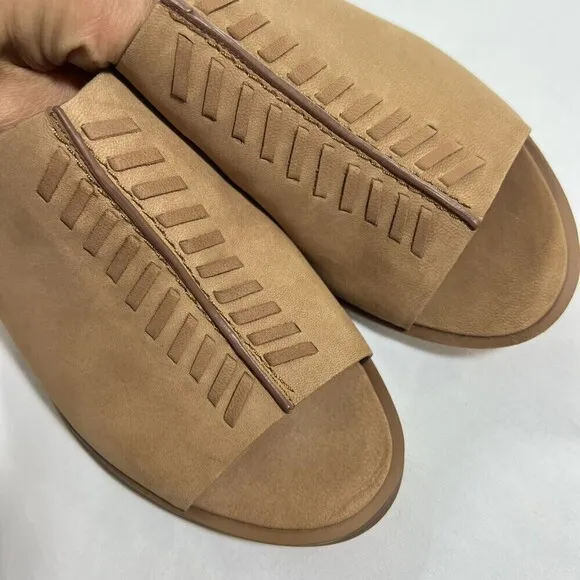 Nine West Rahima Mule Block  Heels Women’s Brown Sandals Size 9.5 M