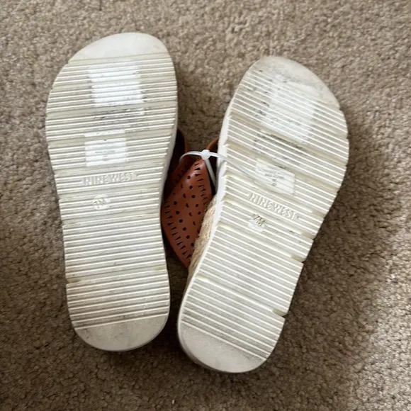 NINE WEST Santo Platform Flip Flop Sandals, Size 7