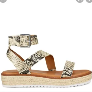 Nine West snake print wedge espadrille sandals