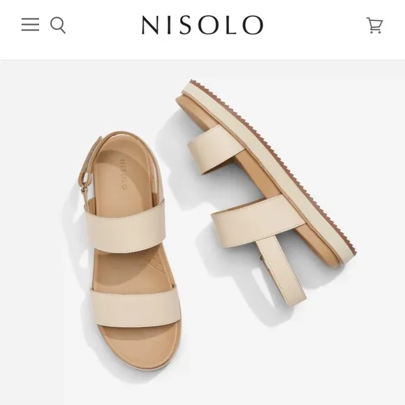 NISOLO Bundle! (2) pairs of Nisolo Flatform sandals for the price of one! Sz 6.5